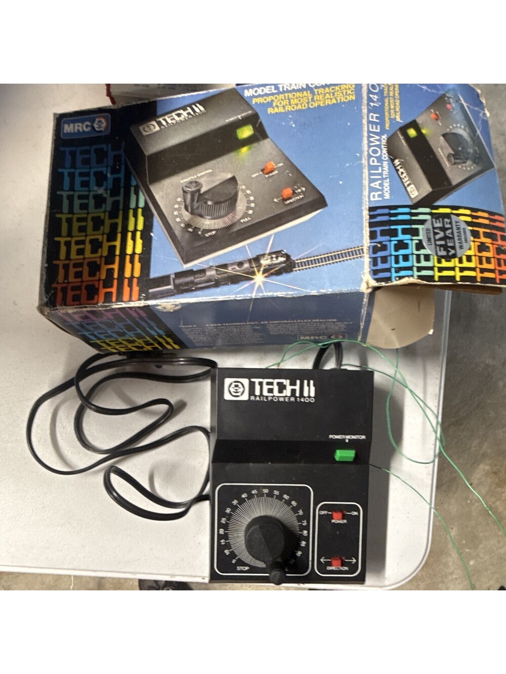 MRC Tech 11 Railpower 1400 Model Train Control Box Original Box